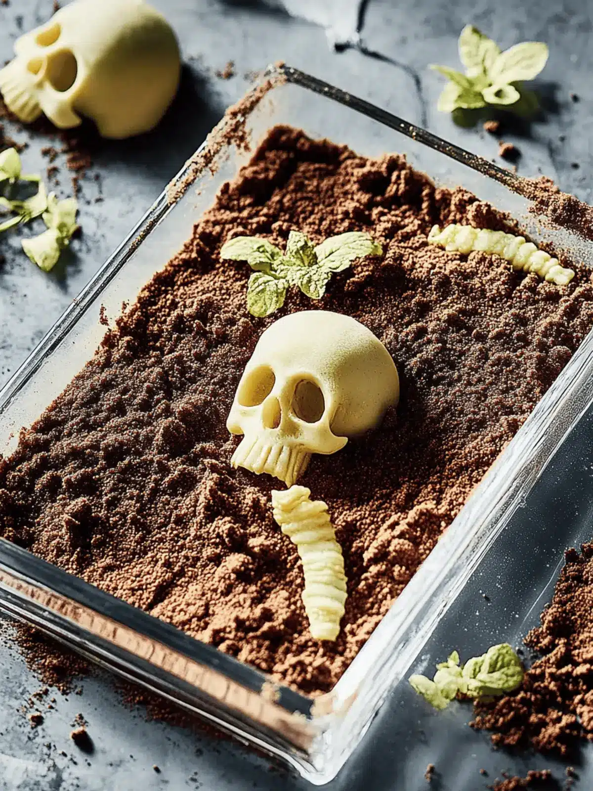 Halloween Zombiegrab-Kuchen