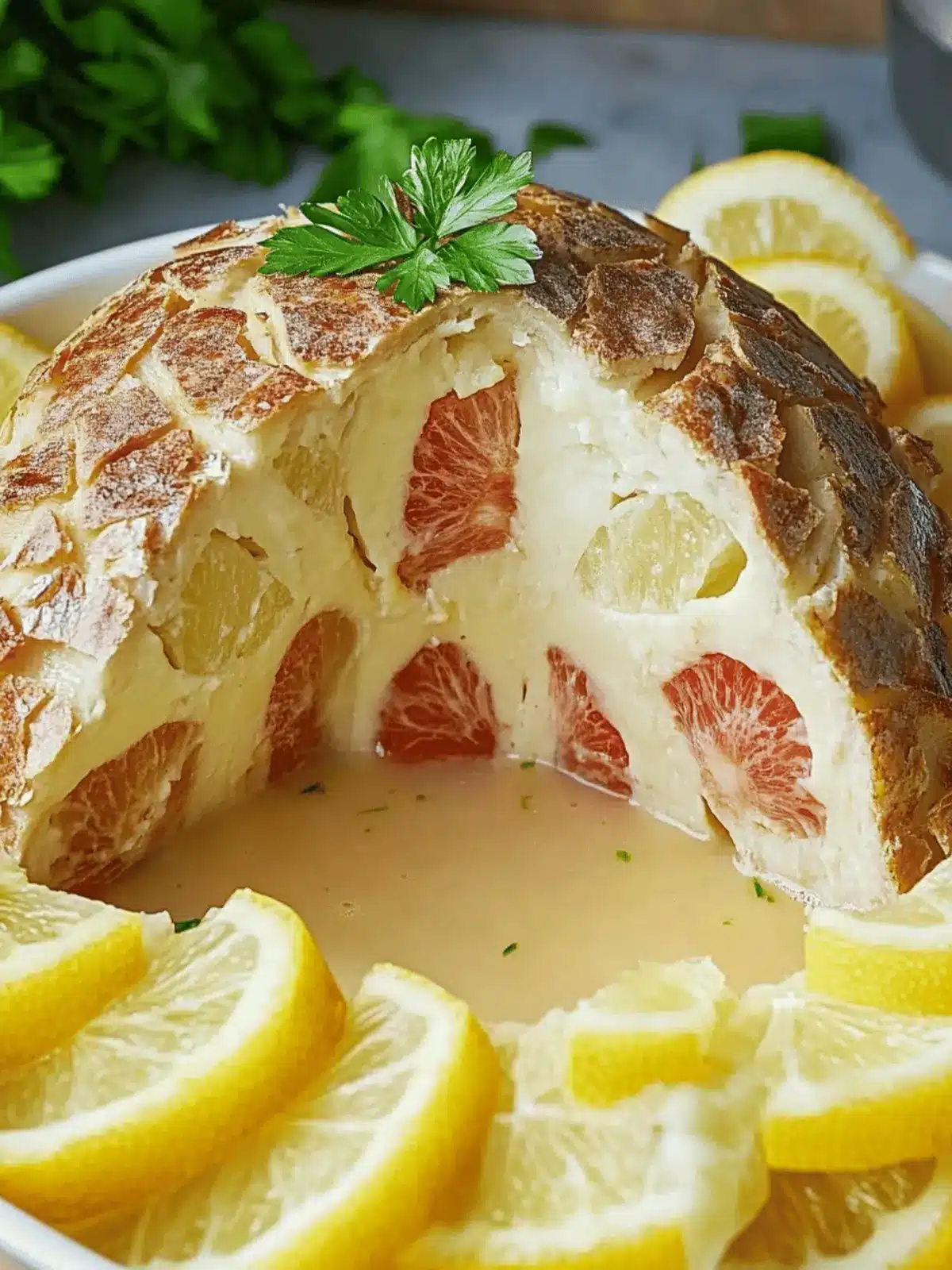 Blumenkohlbombe mit Hackfleisch