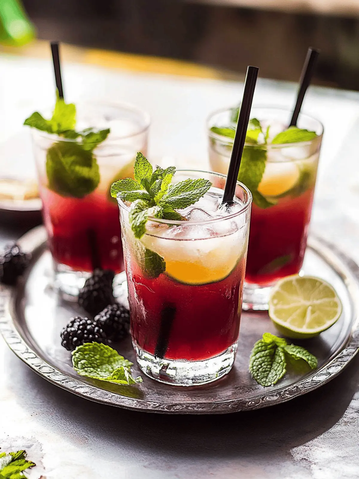 Schwarze Johannisbeer Mojito