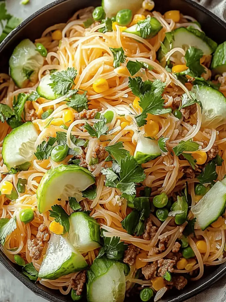 Limetten Crunch Nudelsalat