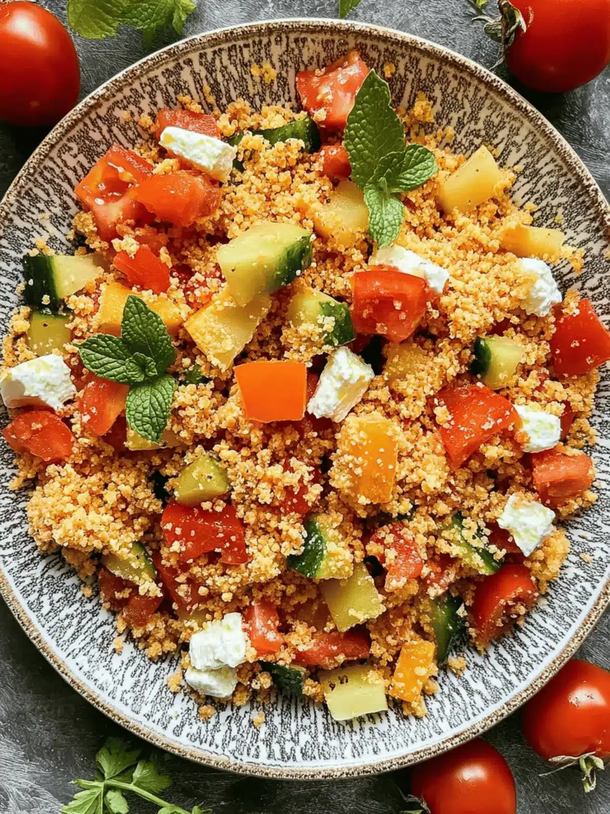 Couscoussalat mit Feta