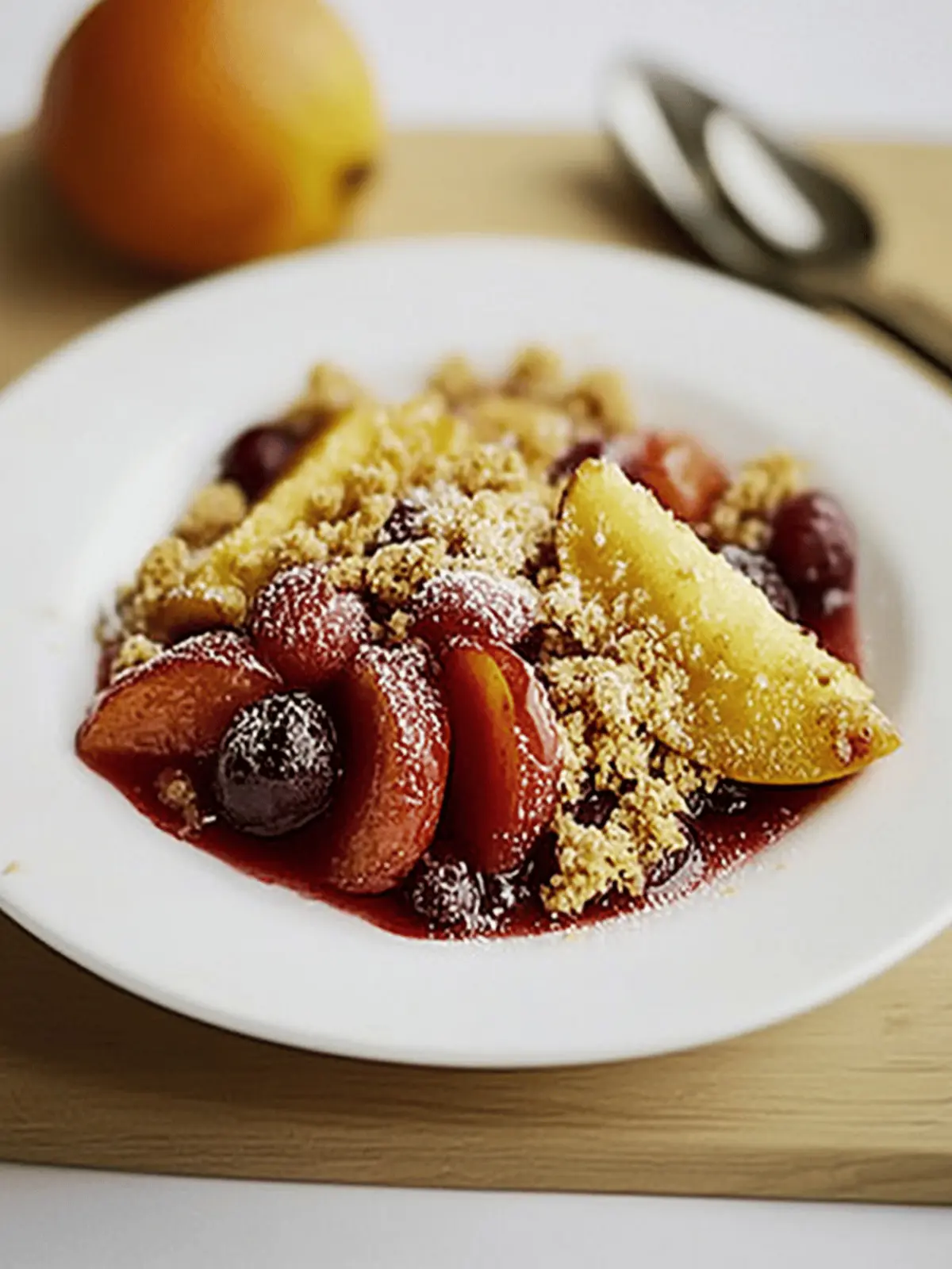 Zwetschgen-Crumble