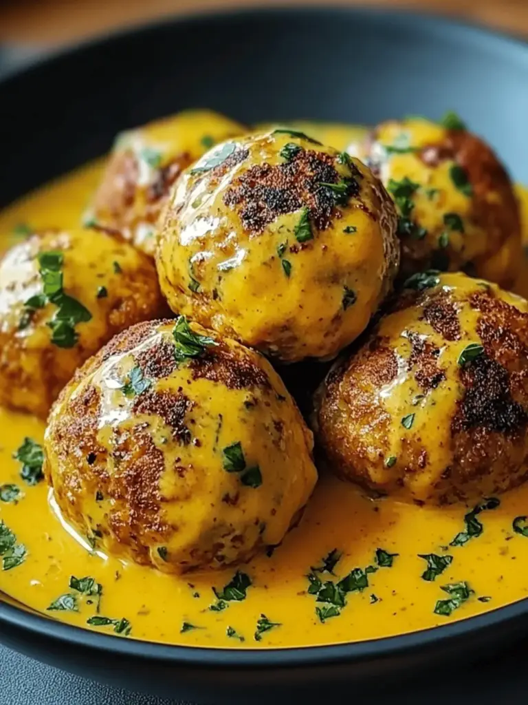 Vegane Linsenknödel in Curry-Sauce