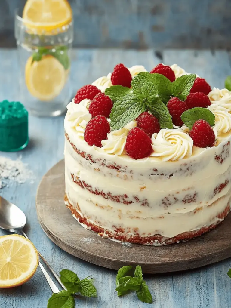 Cremige Mascarpone-Himbeertorte