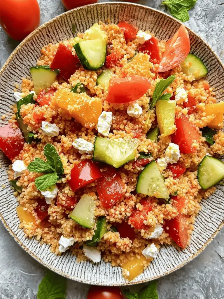Couscoussalat mit Feta