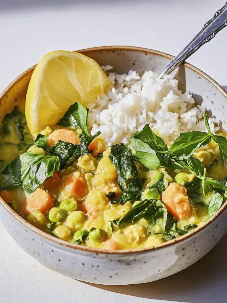 One-Pot-Curry mit Kichererbsen und Spinat
