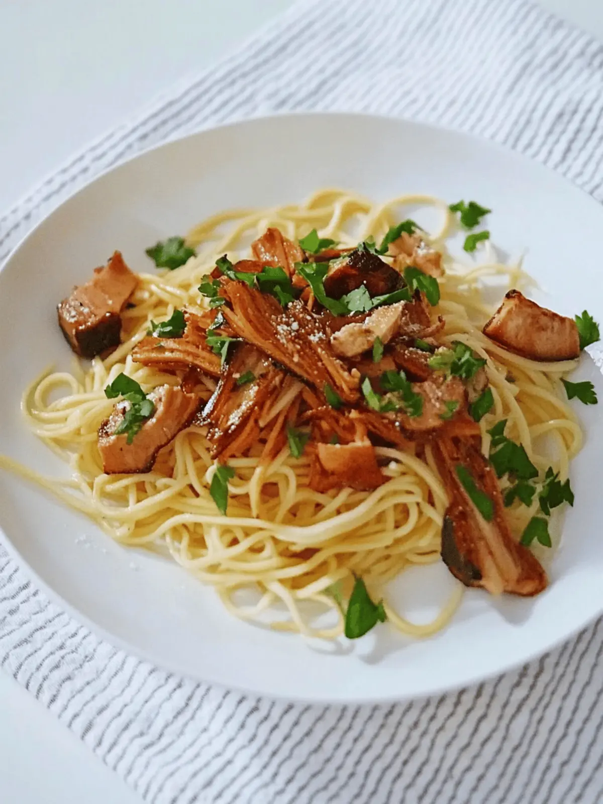 Spaghetti mit Pfifferlingen
