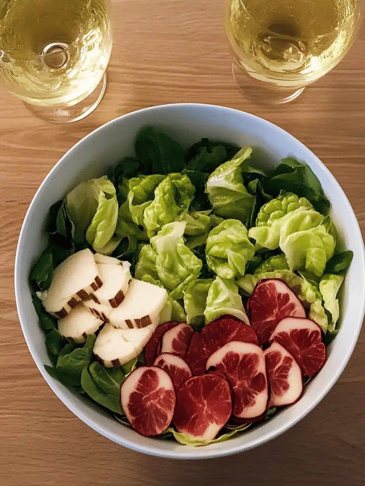 Herbstsalat mit Grapefruit und gegrilltem Halloumi