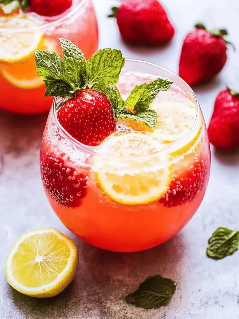 Erdbeer-Limetten-Wodka Smash