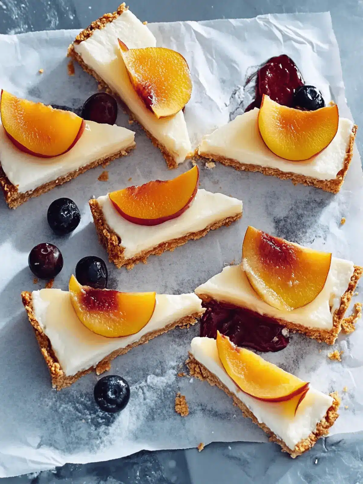 Fingerfoodige Käsekuchenriegel