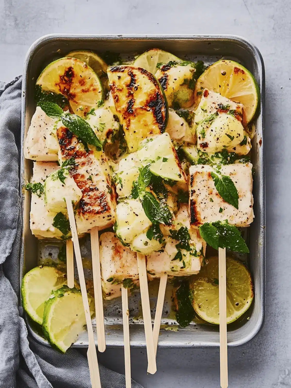 Grilled Halloumi-Zucchini Skewers