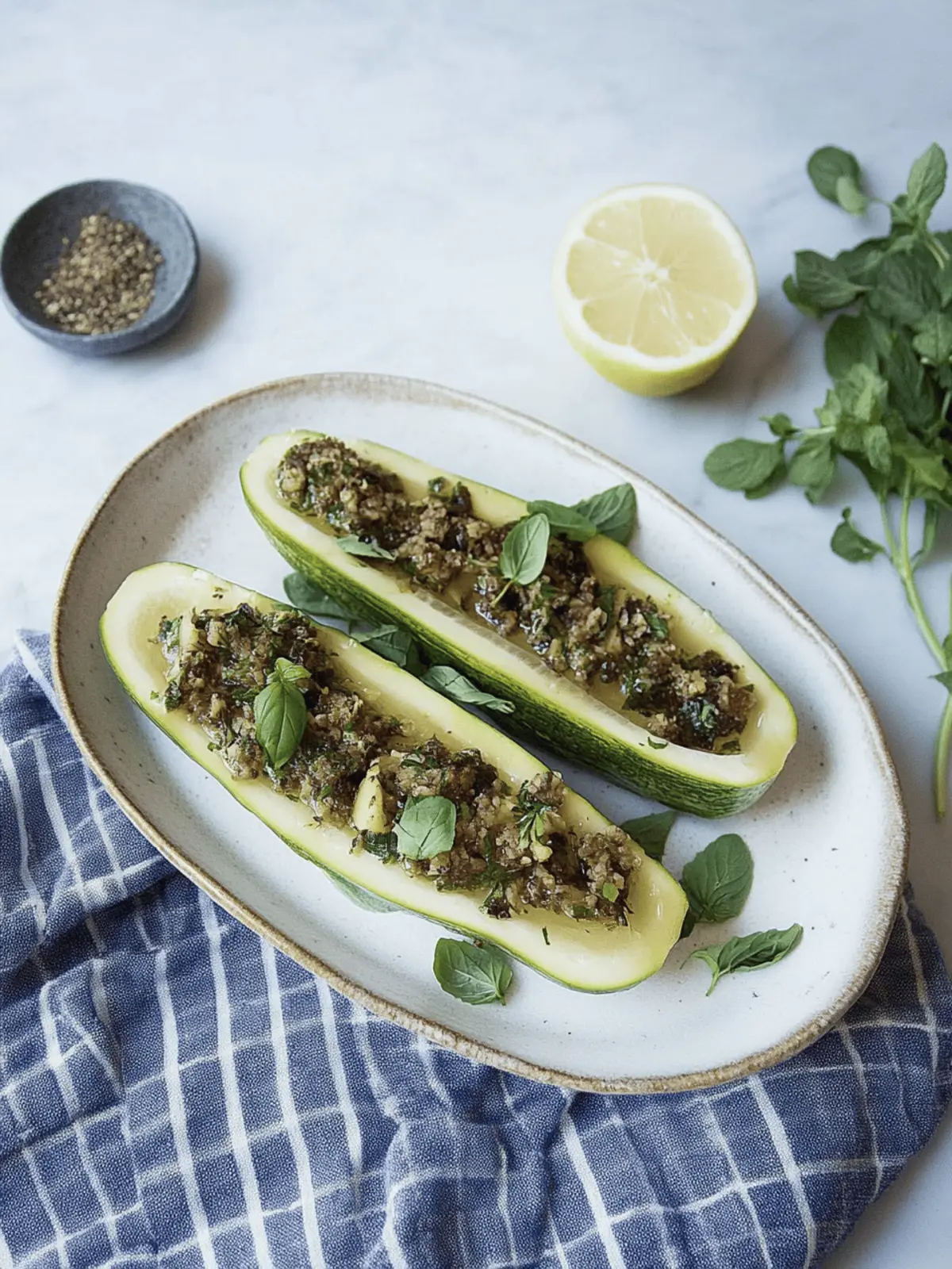 Paleo gefüllte Zucchini
