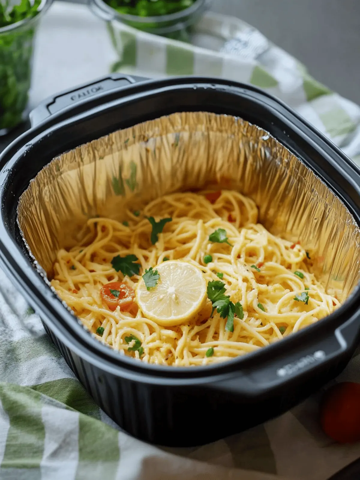 Gebackene Feta-Pasta aus der Heißluftfritteuse