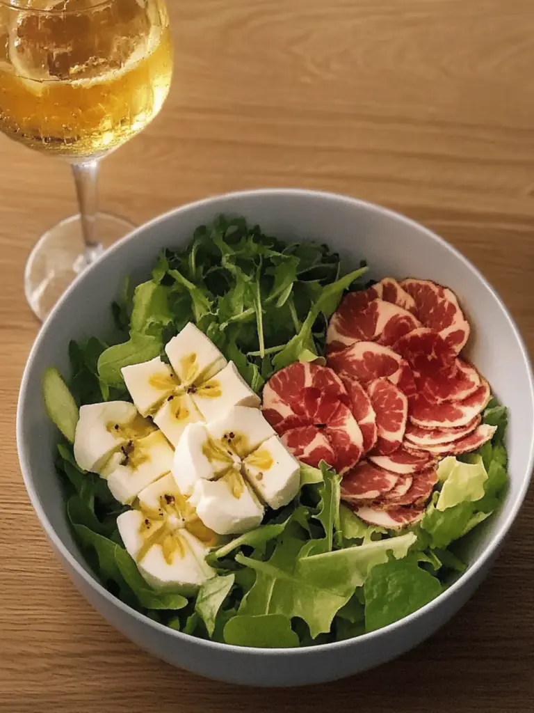 Herbstsalat mit Grapefruit und gegrilltem Halloumi