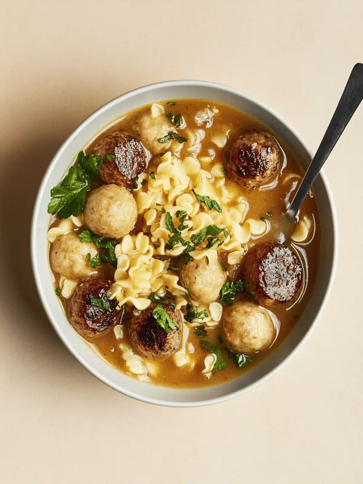 Vegane Köttbullar mit Nudeln