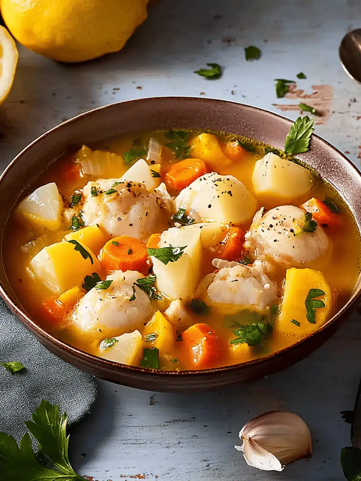 Duftender Fisch-Eintopf