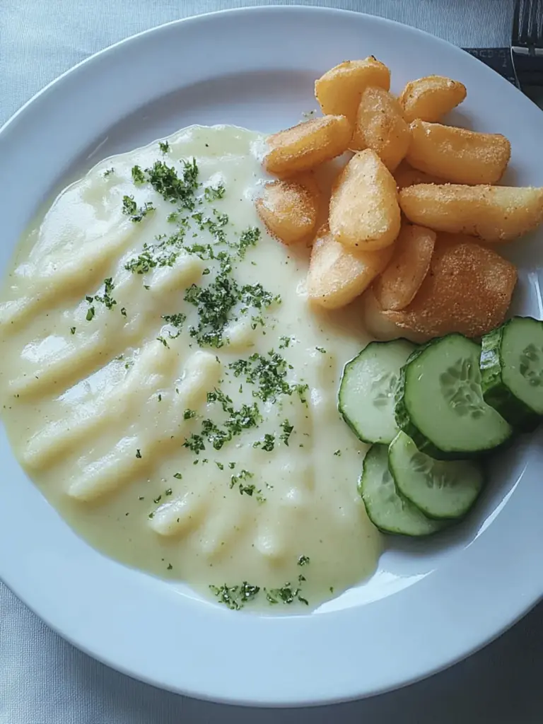Kohlrabigemüse mit heller Sauce
