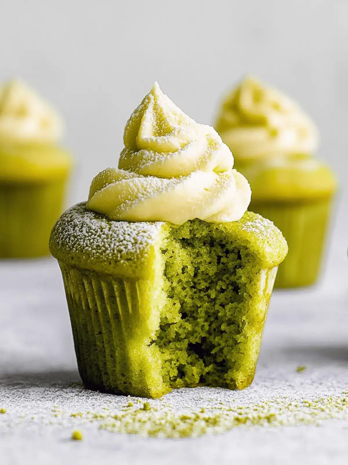 Matcha-Muffins mit Matcha-Buttercreme
