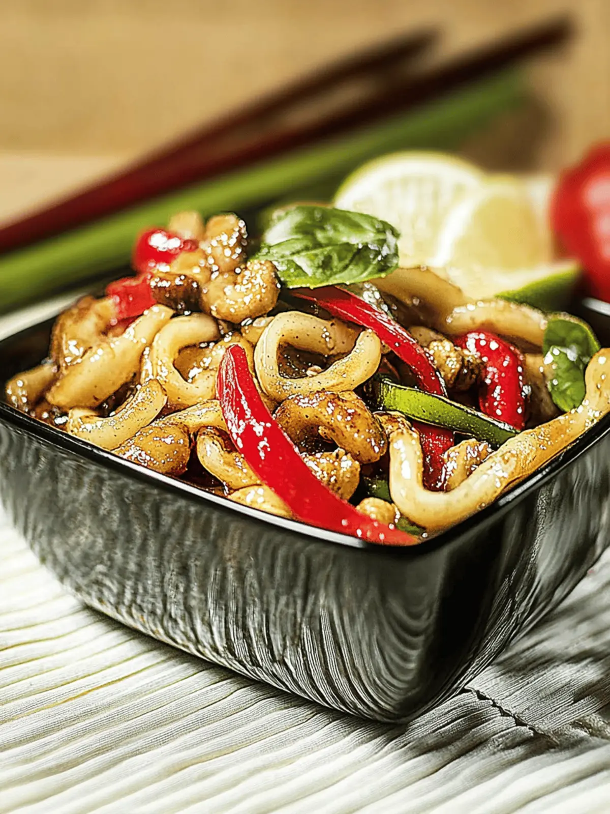 Fried Udon-Noodles with Hoisin-Sauce