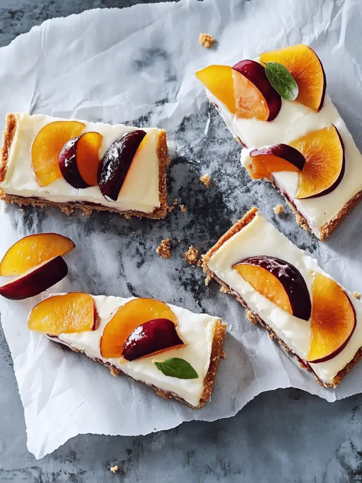 Fingerfoodige Käsekuchenriegel