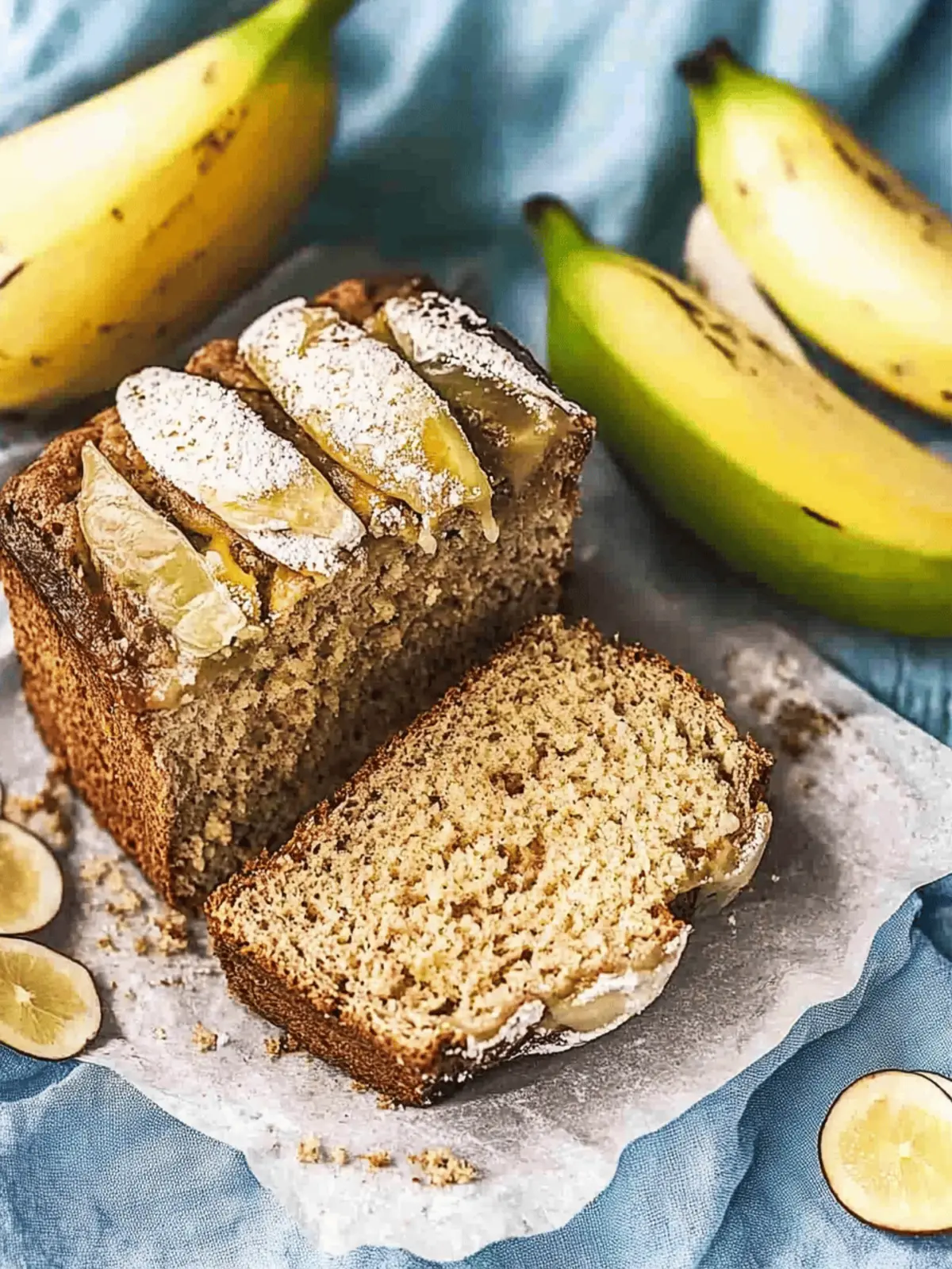 Bananenbrot mit Haferflocken ohne Zucker