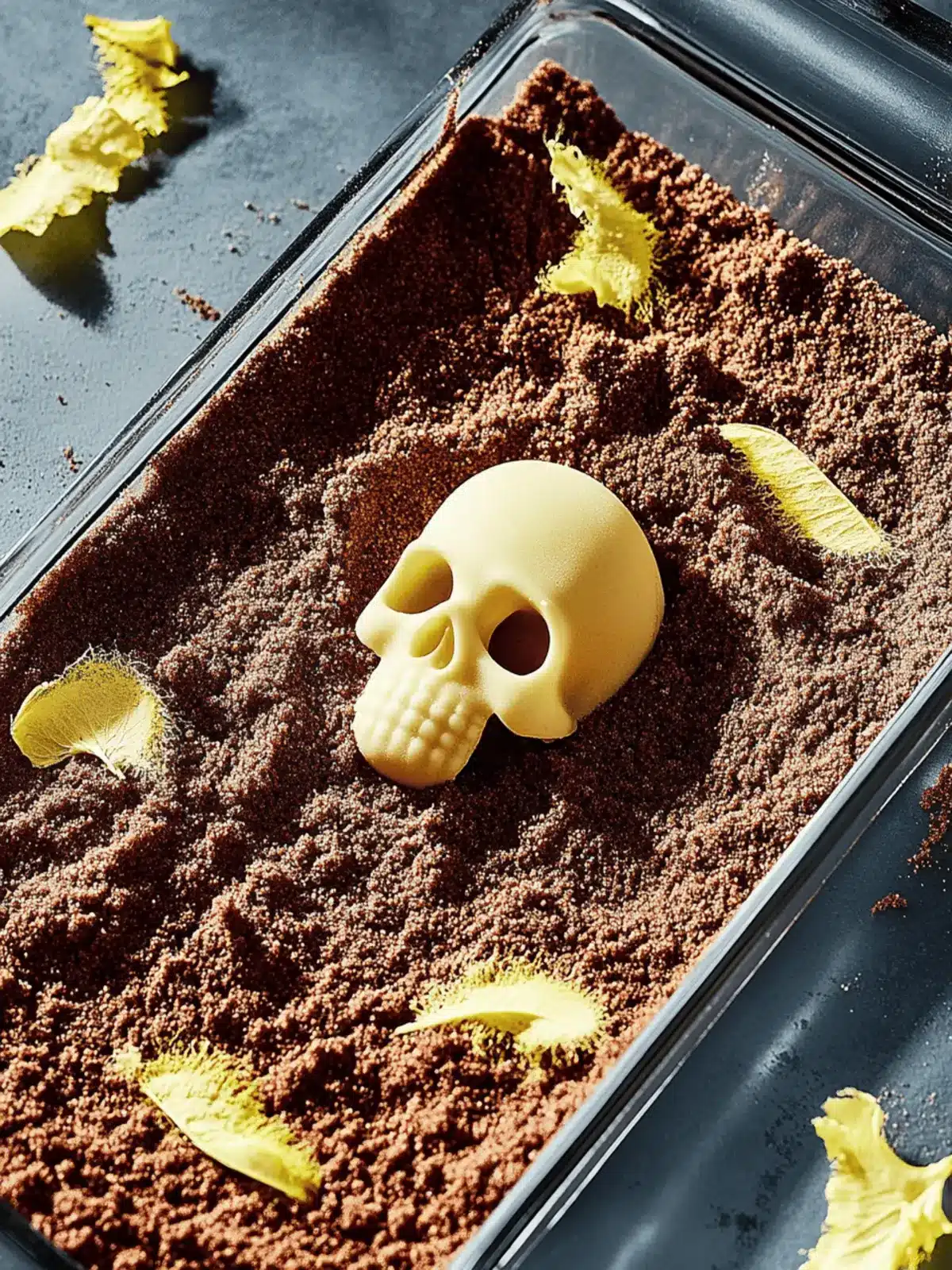 Halloween Zombiegrab-Kuchen