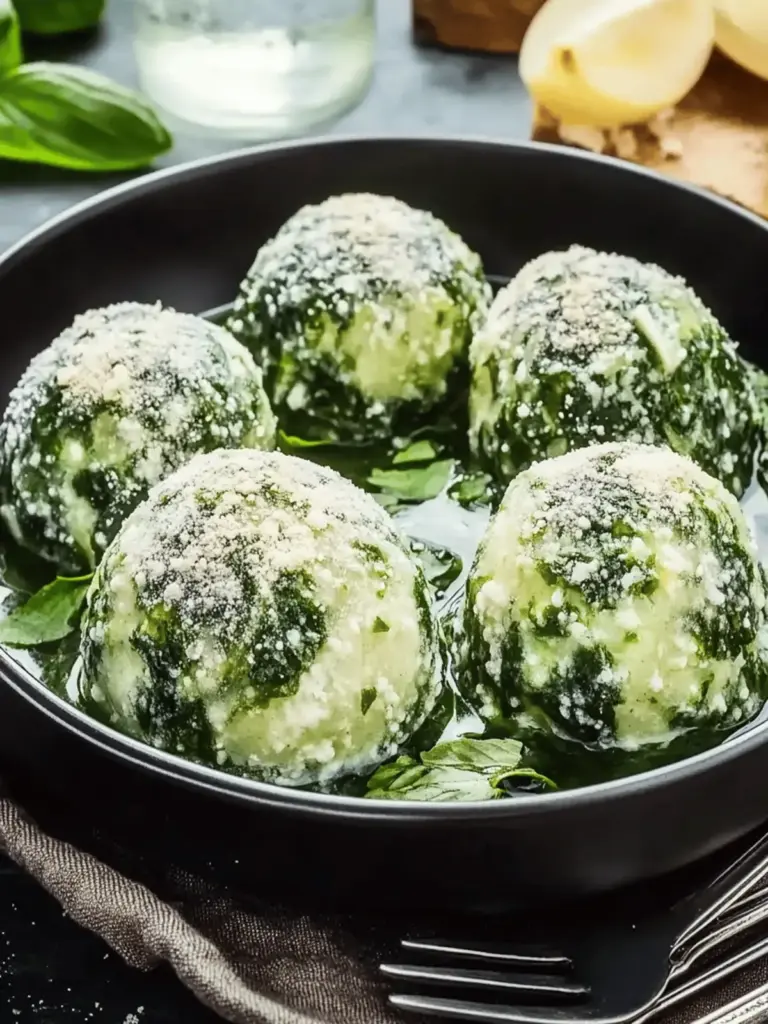 Leckere Spinatknödel selber machen