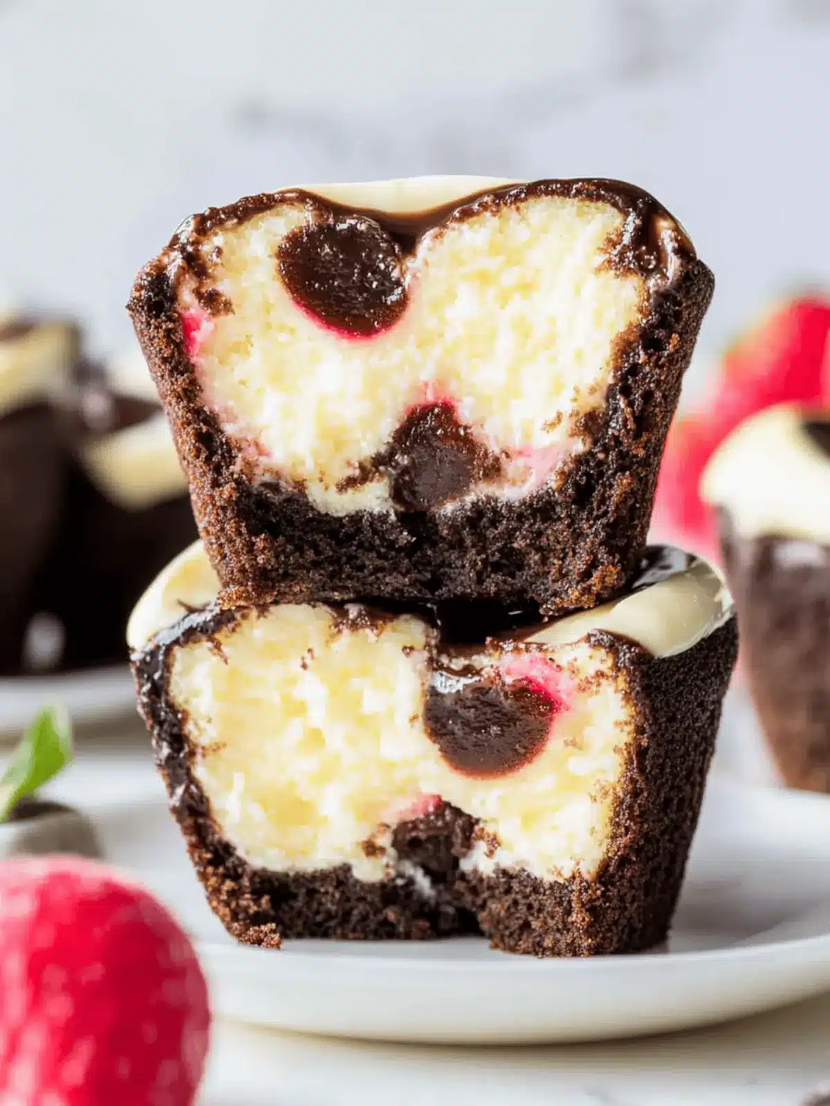 Schoko-Cheesecake-Muffins für jeden Anlass 4 Schoko-Cheesecake-Muffins