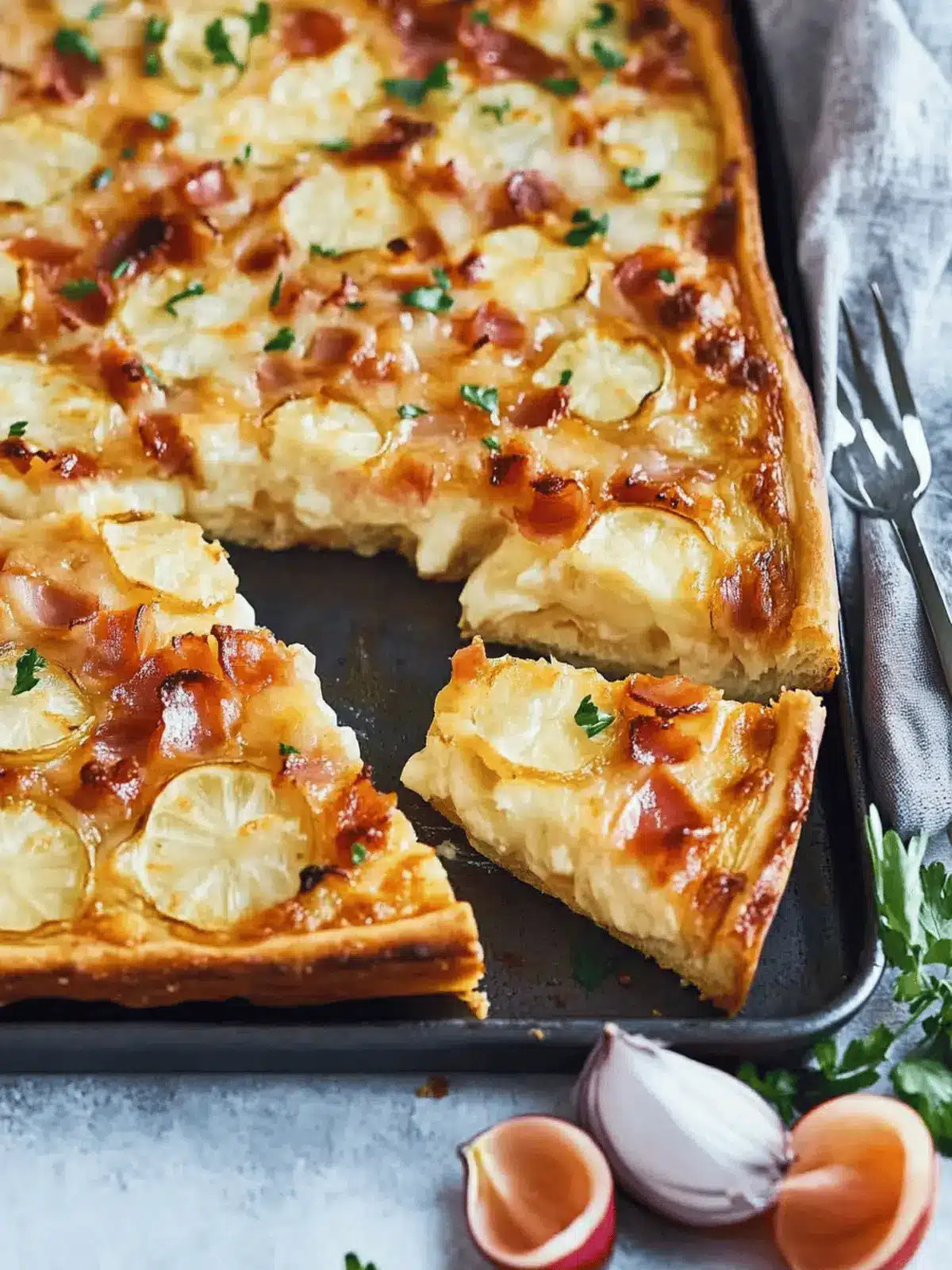 Zwiebelkuchen vom Blech