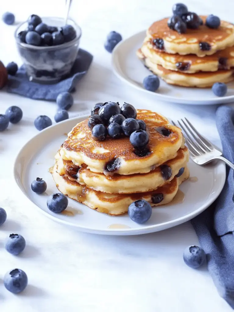 Heidelbeerenpfannkuchen, milchfrei, eifrei