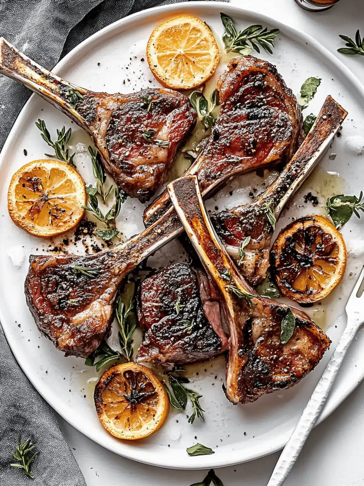 Knoblauch Rosmarin Gegrillte Lammkoteletts Genuss 4 Knoblauch Rosmarin Gegrillte Lammkoteletts