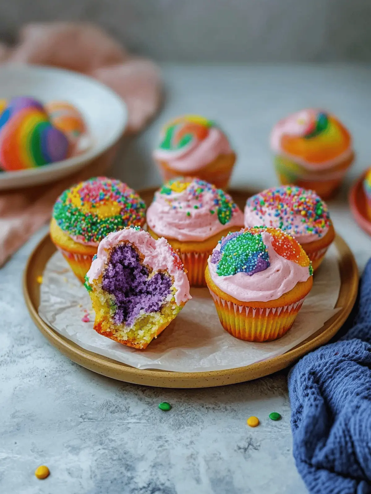 Regenbogen Muffins bringen Kinderaugen zum Leuchten 2 Regenbogen Muffins bringen Kinderaugen zum Leuchten