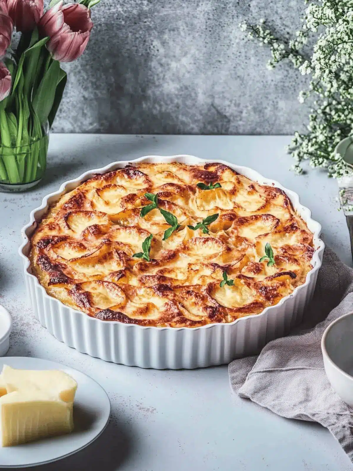 Käse-Kartoffelgratin mit Röstzwiebeln einfach gemacht 5 Käse-Kartoffelgratin mit Röstzwiebeln