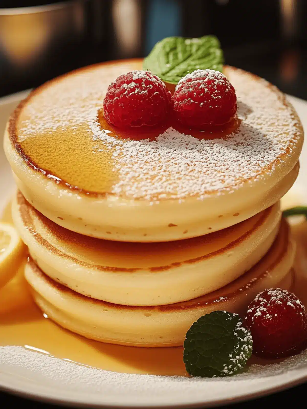 Fluffige japanische Soufflé-Pfannkuchen