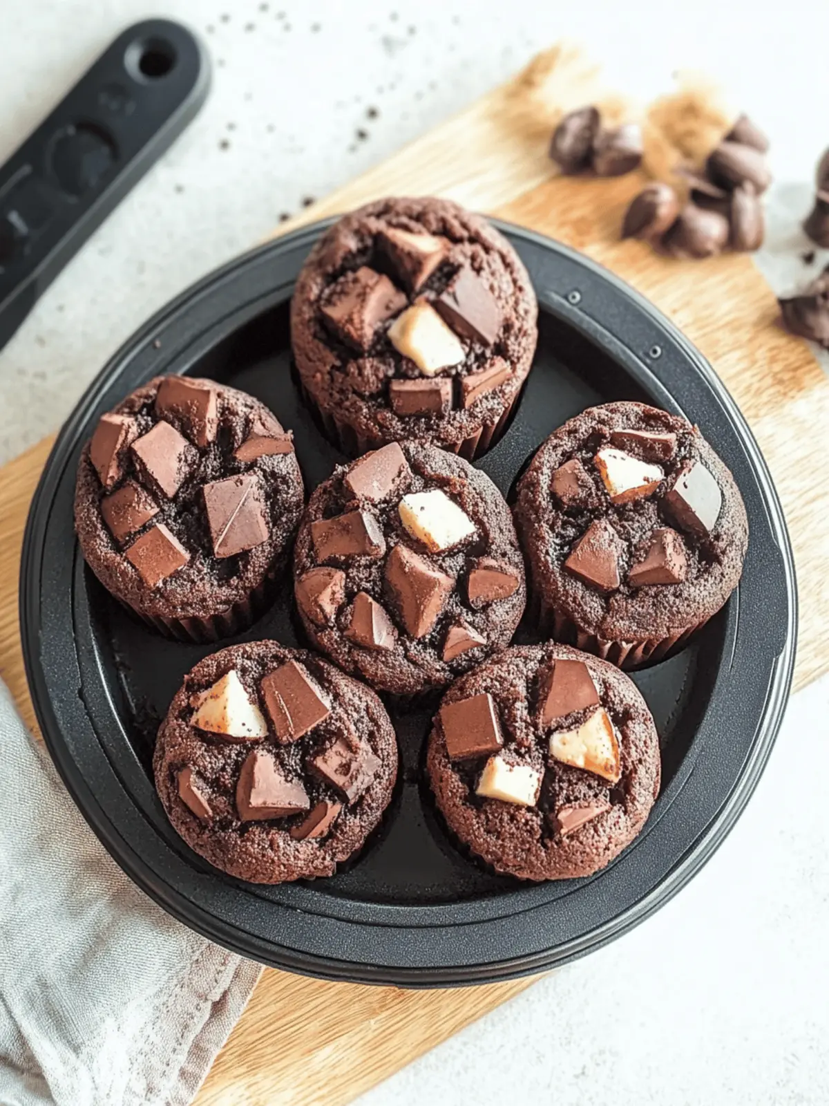 Saftige Schokomuffins ohne Ei für Schokoladenliebhaber 2 Saftige Schokomuffins ohne Ei