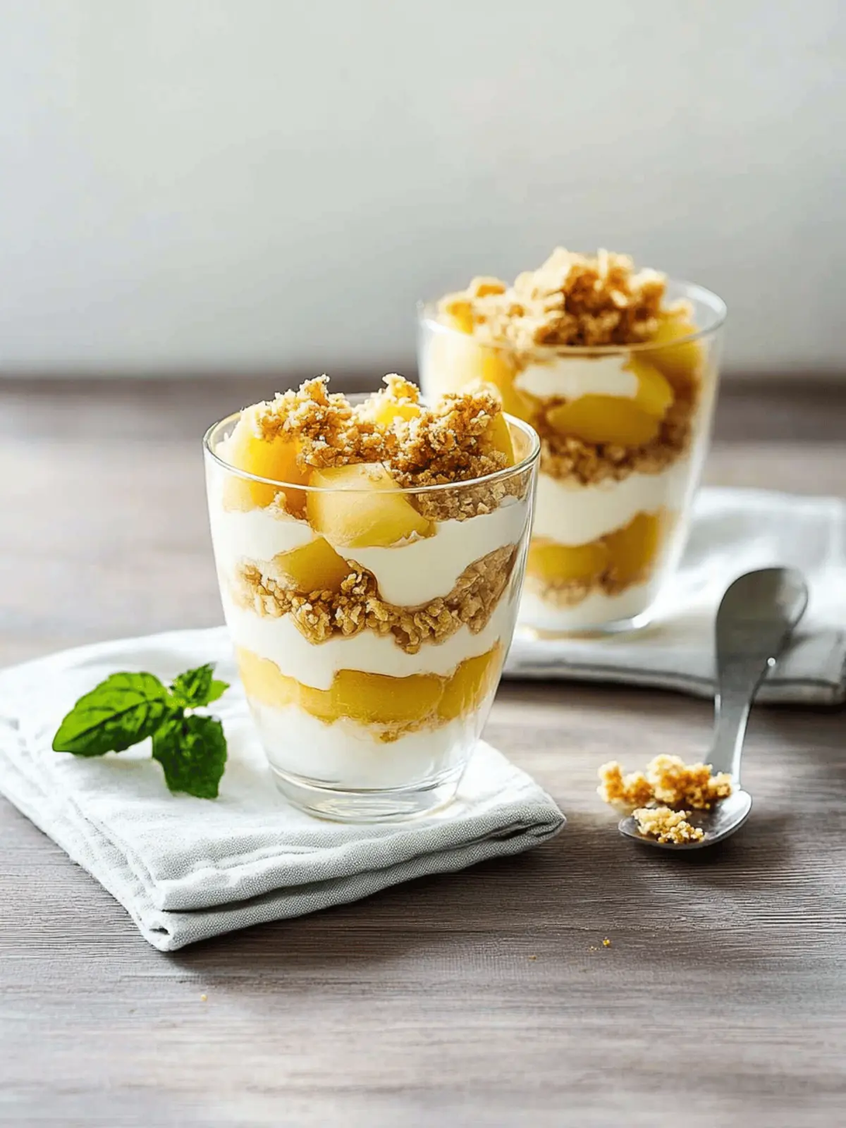 Apfel-Crumble im Glas für gemütliche Herbstabende 2 Apfel-Crumble im Glas