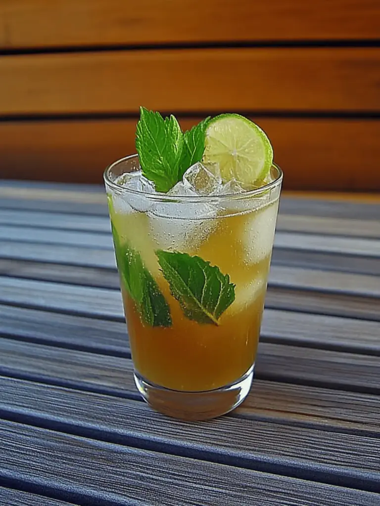 Alkoholfreier Cocktail mit Kräuterlimonade