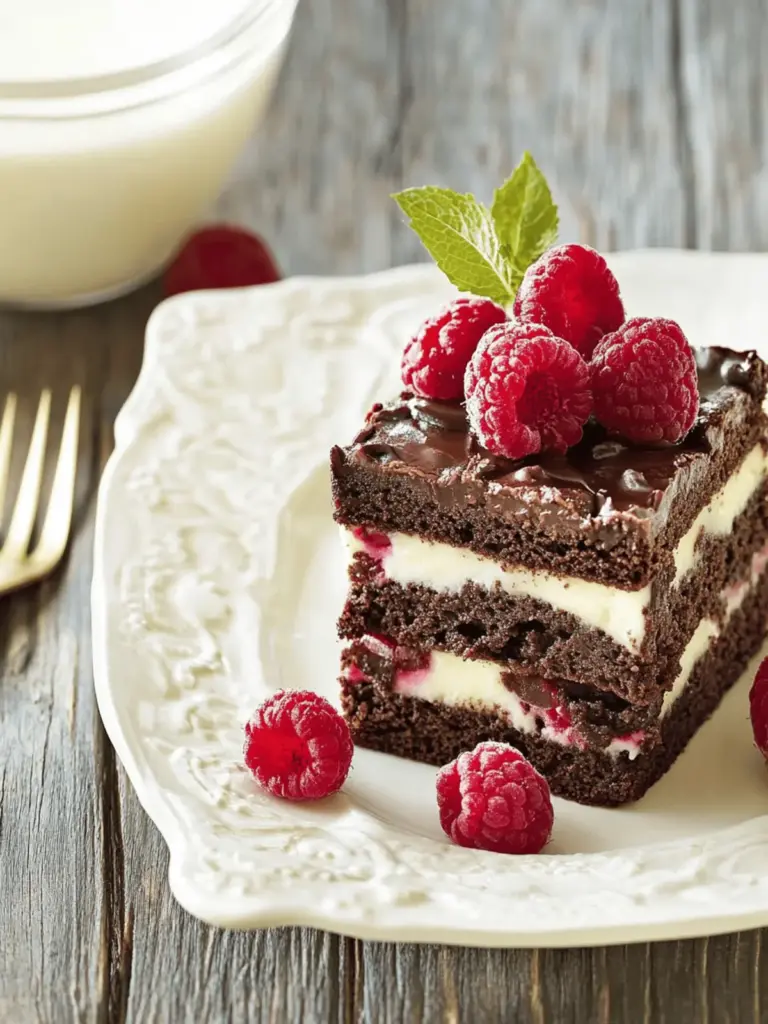 Himbeer-Brownie-Käsekuchen