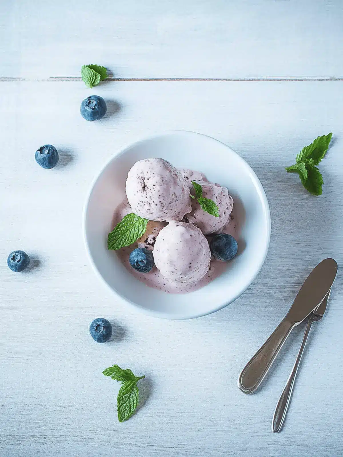 Schnelles Bananen-Blaubeer-Eis