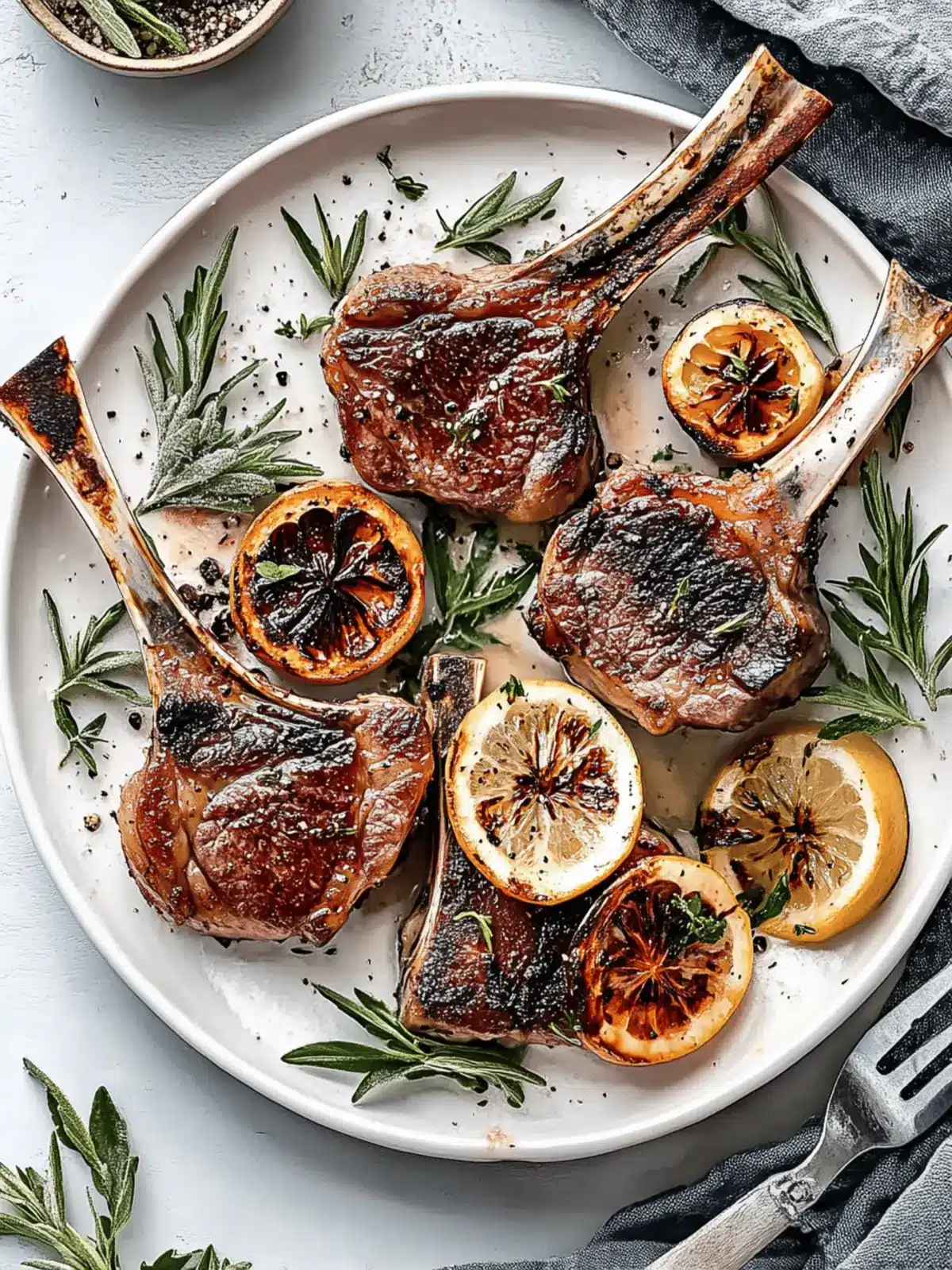 Knoblauch Rosmarin Gegrillte Lammkoteletts Genuss 3 Knoblauch Rosmarin Gegrillte Lammkoteletts