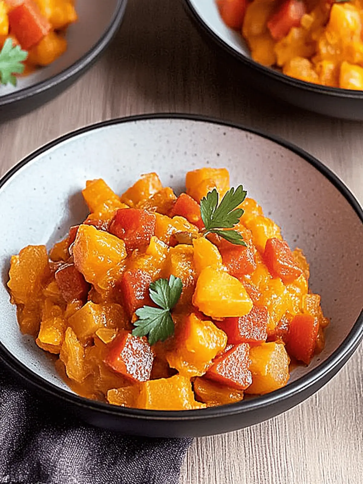 Kürbis - Linsen - Tofu - Curry für Wohlfühlmomente 4 Kürbis - Linsen - Tofu - Curry