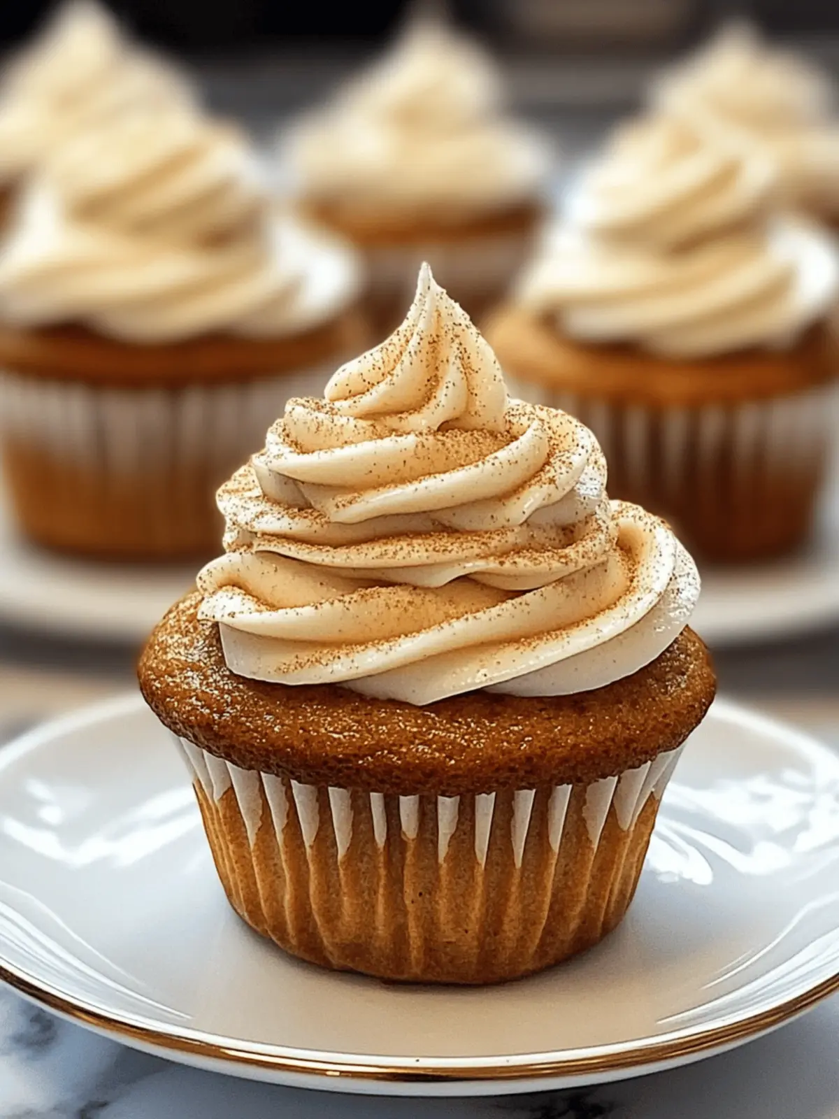 Kürbis Muffins mit Frischkäse-Frosting verwöhnen 3 Kürbis Muffins mit Frischkäse-Frosting genießen