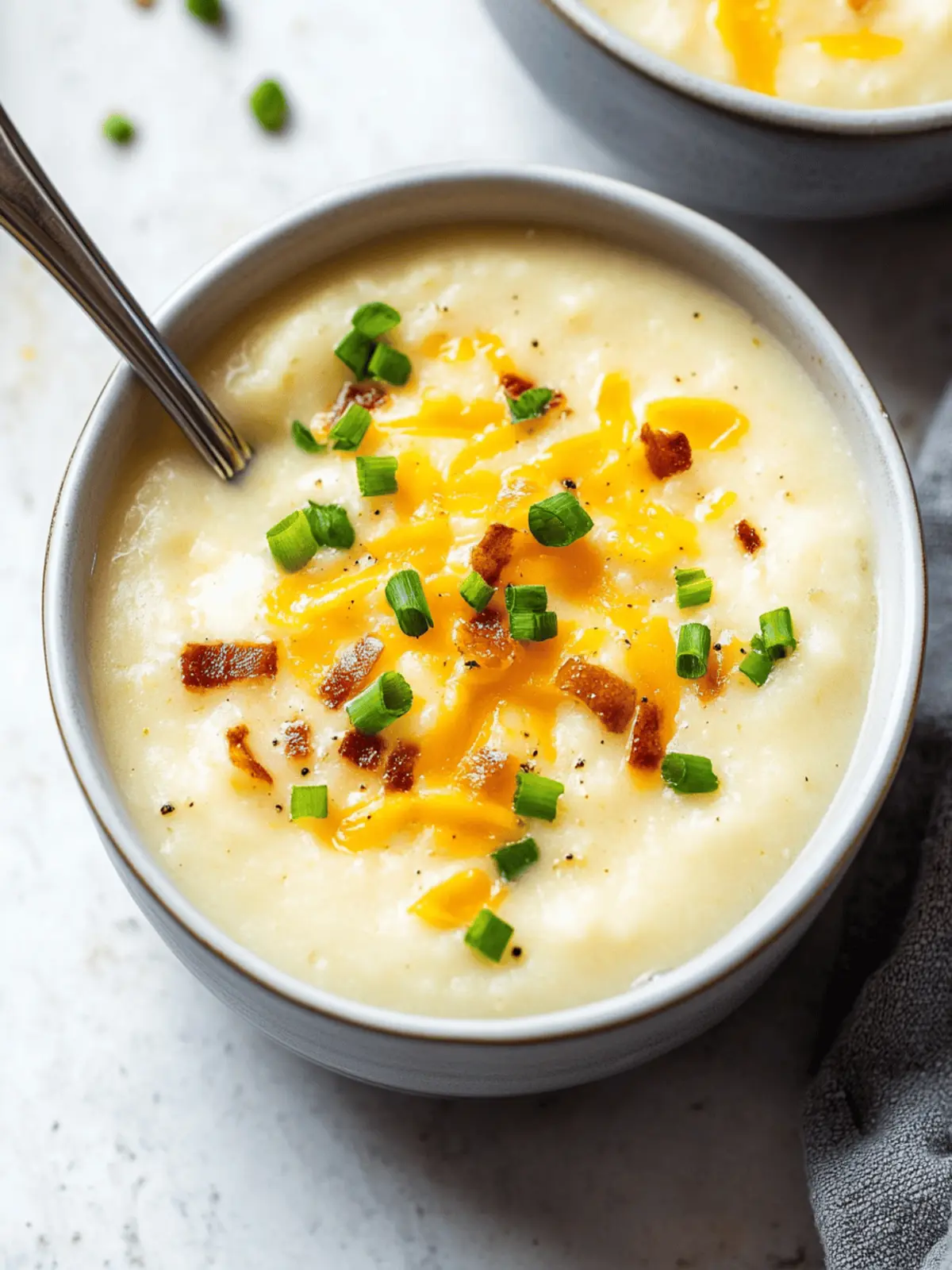 Vollständig beladene Kartoffelsuppe für kreative Köche 3 Vollständig beladene Kartoffelsuppe