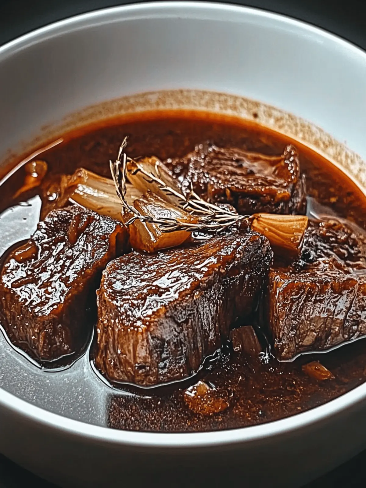 Bourbon-Geschmortes Rindfleisch