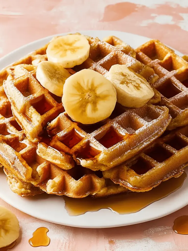 Bananenbrot Waffeln