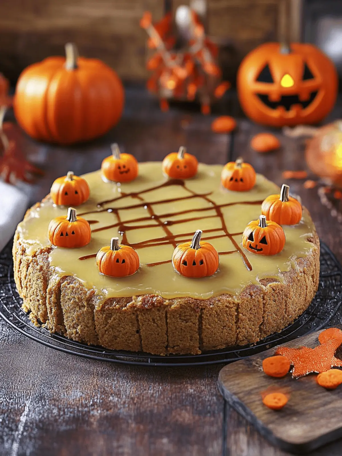 Saftiger Halloween-Kürbiskuchen