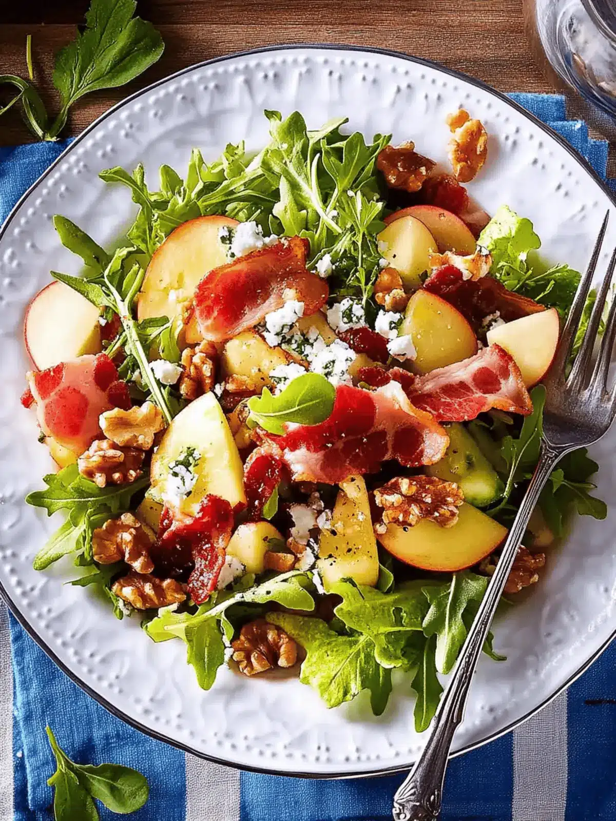 Herbstsalat mit Birnen, Walnüssen & Bacon Genuss 4 Herbstsalat mit Birnen, Walnüssen & Bacon