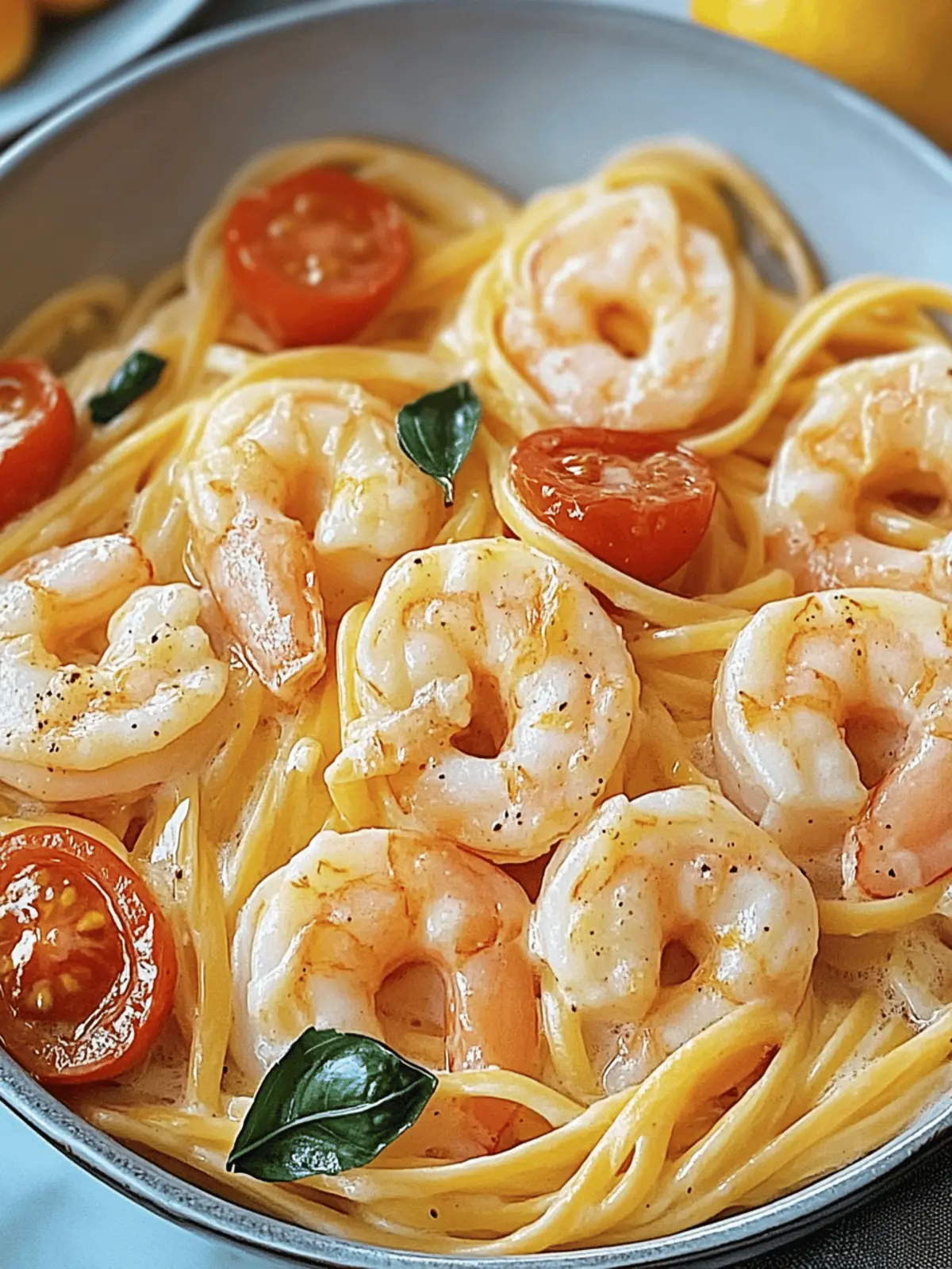 Spaghetti mit Garnelen in Frischkäsesauce in 25 Minuten 4 Spaghetti mit Garnelen in Frischkäsesauce