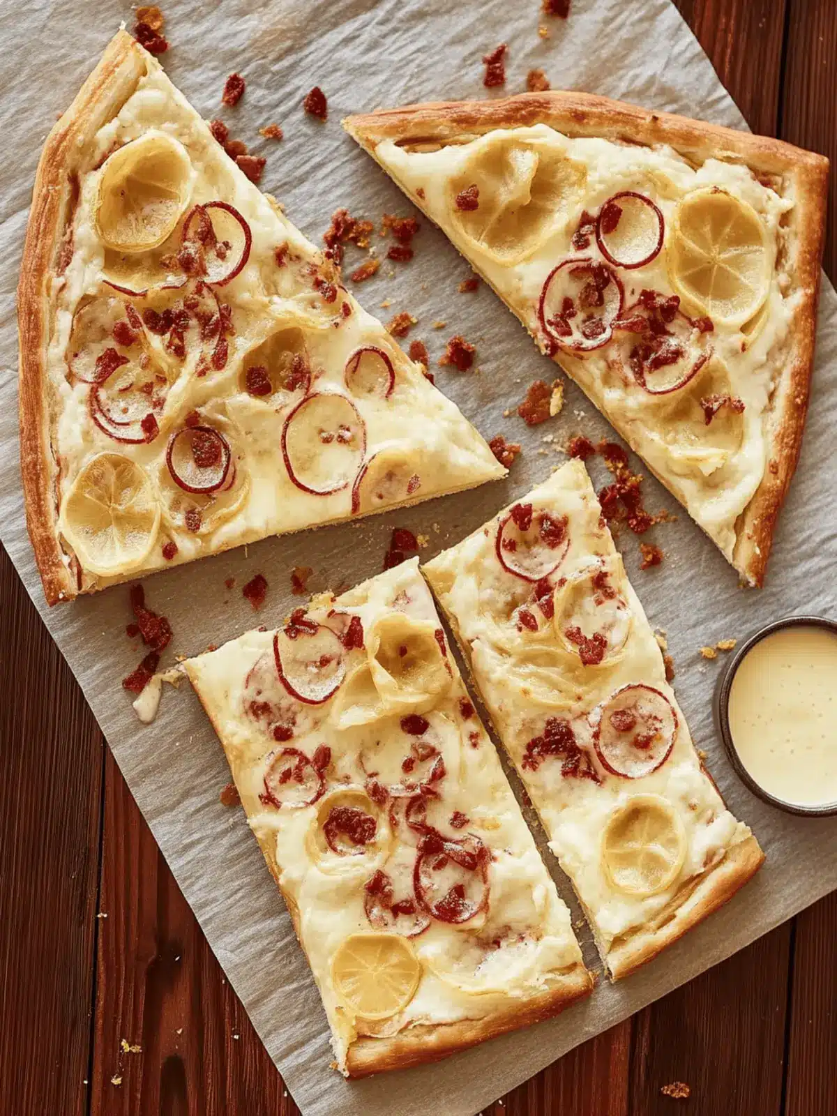 Flammkuchen mit Frühstücksspeck für dein Brunch-Highlight 3 Flammkuchen mit Frühstücksspeck