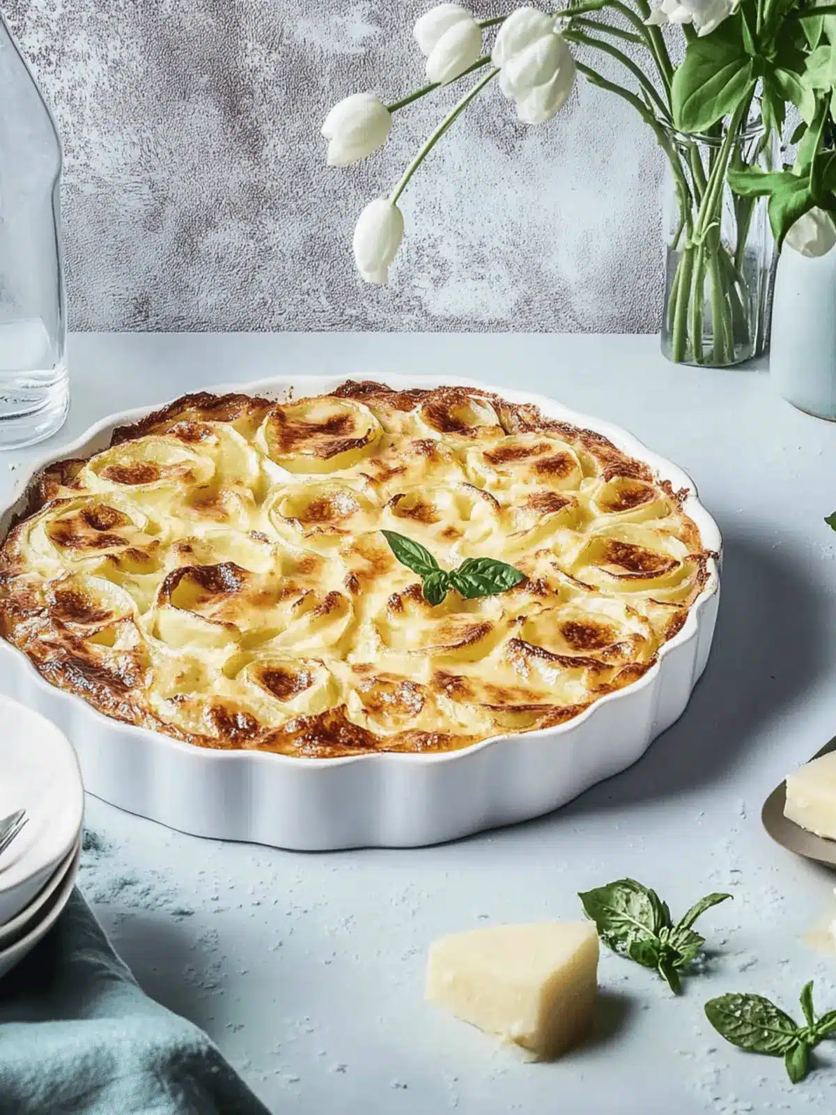 Käse-Kartoffelgratin mit Röstzwiebeln einfach gemacht 4 Käse-Kartoffelgratin mit Röstzwiebeln